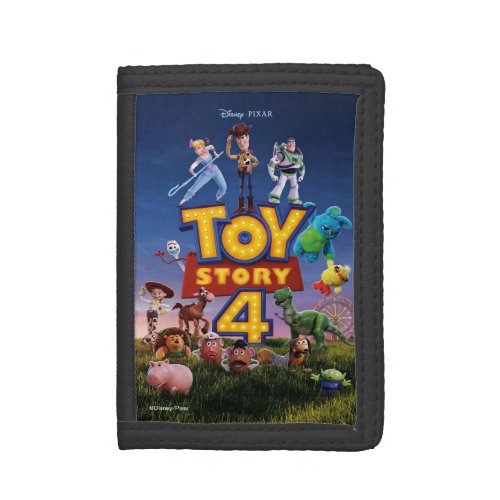 Toy Story 4  Toys On Field Theatrical Poster Trifold Wallet