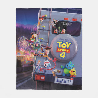 Toy Story 4 | Toys Riding RV Theatrical Poster Fleece Blanket