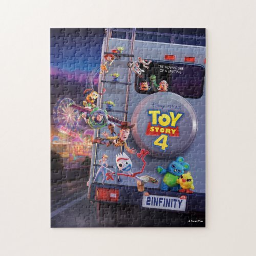 Toy Story 4  Toys Riding RV Theatrical Poster Jigsaw Puzzle