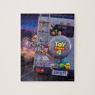 Toy Story 4 | Toys Riding RV Theatrical Poster Jigsaw Puzzle