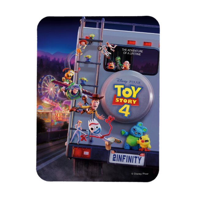 Toy Story 4 | Toys Riding RV Theatrical Poster Magnet (Vertical)