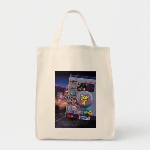 Toy Story 4  Toys Riding RV Theatrical Poster Tote Bag