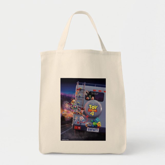 Toy Story 4 | Toys Riding RV Theatrical Poster Tote Bag (Front)