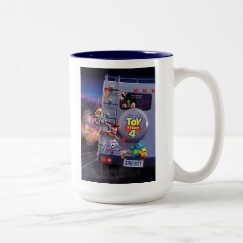 Toy Story 4  Toys Riding RV Theatrical Poster Two_Tone Coffee Mug