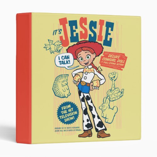 Toy Story 4  Vintage Jessie Cowgirl Doll Ad 3 Ring Binder