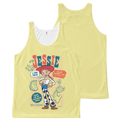 Toy Story 4  Vintage Jessie Cowgirl Doll Ad All_Over_Print Tank Top