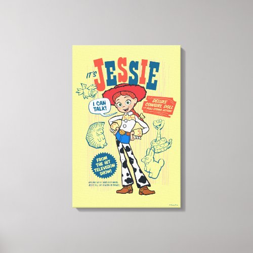 Toy Story 4  Vintage Jessie Cowgirl Doll Ad Canvas Print