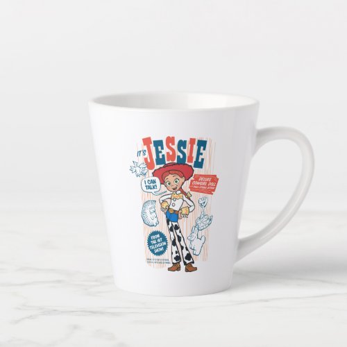 Toy Story 4  Vintage Jessie Cowgirl Doll Ad Latte Mug