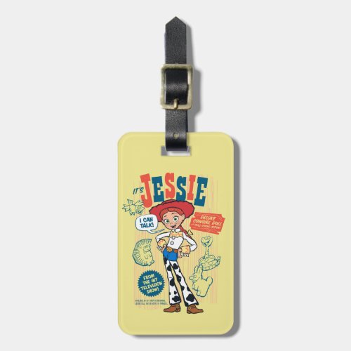 Toy Story 4  Vintage Jessie Cowgirl Doll Ad Luggage Tag