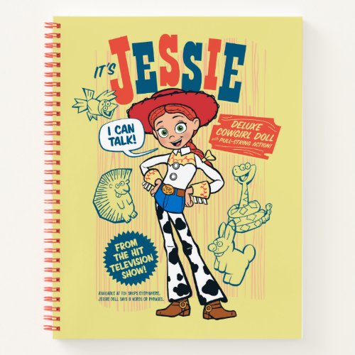 Toy Story 4  Vintage Jessie Cowgirl Doll Ad Notebook