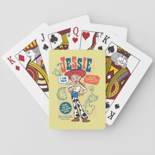 Toy Story 4  Vintage Jessie Cowgirl Doll Ad Playing Cards