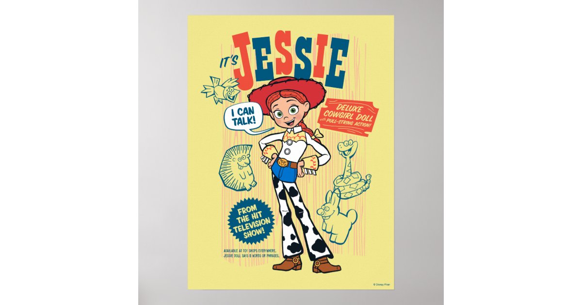  Toy Story 4 Vintage Jessie Cowgirl Doll Ad Poster 