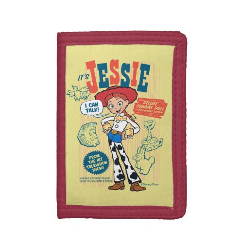 Toy Story 4  Vintage Jessie Cowgirl Doll Ad Trifold Wallet