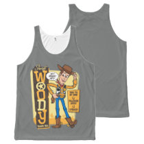 Toy Story 4 | Vintage Sheriff Woody Doll Ad All-Over-Print Tank Top