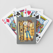 Toy Story 4 | Vintage Sheriff Woody Doll Ad Bicycle Playing Cards