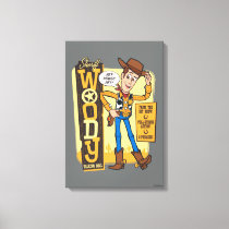 Toy Story 4 | Vintage Sheriff Woody Doll Ad Canvas Print