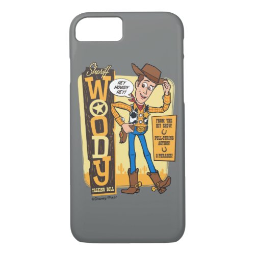 Toy Story 4  Vintage Sheriff Woody Doll Ad iPhone 87 Case