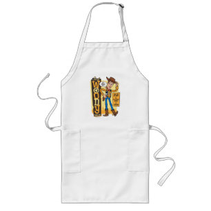 Toy Story 4 Vintage Sheriff Woody Doll Ad Long Apron