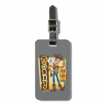 Toy Story 4 | Vintage Sheriff Woody Doll Ad Luggage Tag