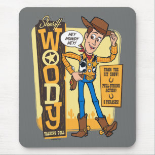 Toy Story 4 Vintage Sheriff Woody Doll Ad Mouse Pad