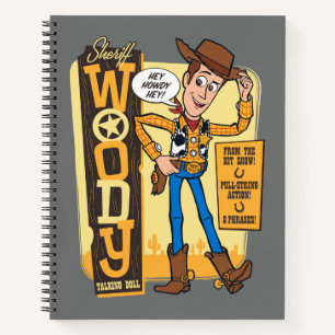 Toy Story 4 Vintage Sheriff Woody Doll Ad Notebook