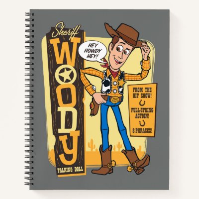 Toy Story 4 | Vintage Sheriff Woody Doll Ad Notebook