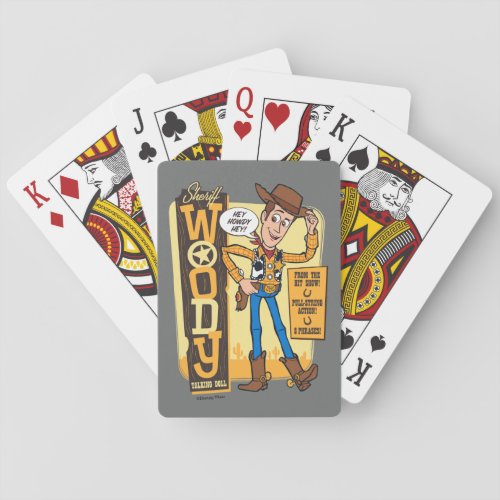 Toy Story 4  Vintage Sheriff Woody Doll Ad Playing Cards