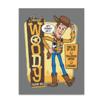 Toy Story 4 | Vintage Sheriff Woody Doll Ad Postcard