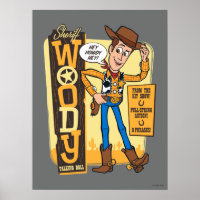 Toy Story 4 | Vintage Sheriff Woody Doll Ad Poster