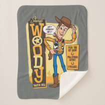Toy Story 4 | Vintage Sheriff Woody Doll Ad Sherpa Blanket