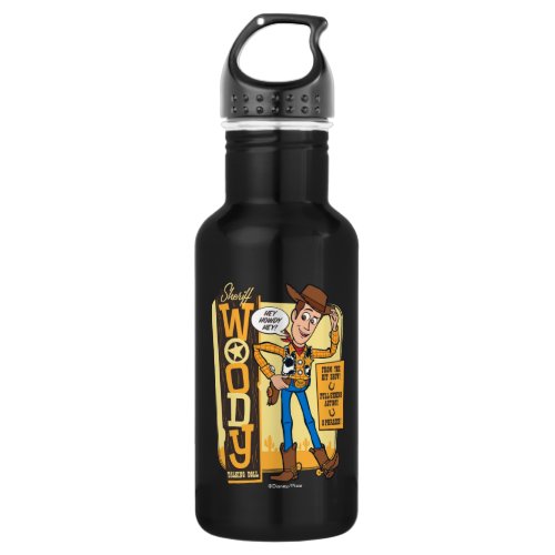 Toy Story 4  Vintage Sheriff Woody Doll Ad Stainless Steel Water Bottle