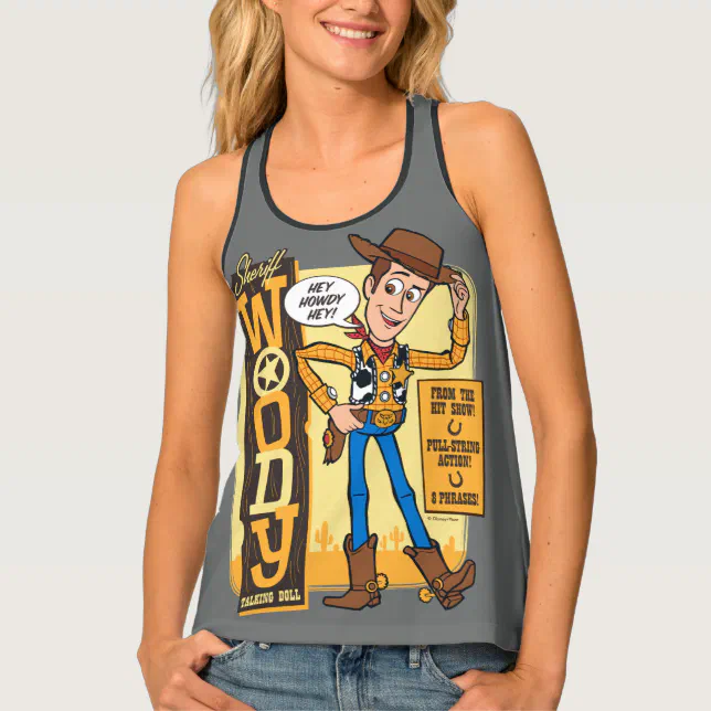 Toy Story 4 | Vintage Sheriff Woody Doll Ad Tank Top | Zazzle