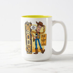 Toy Story 4 Vintage Sheriff Woody Doll Ad Two-Tone Coffee Mug