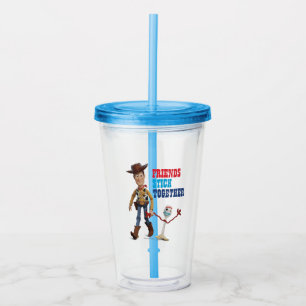 Toy Story 4 Woody & Forky Walking Together Acrylic Tumbler