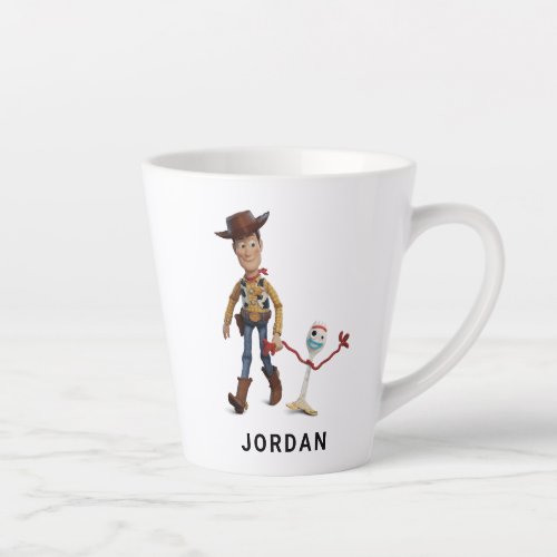 Toy Story 4  Woody  Forky Walking Together Latte Mug
