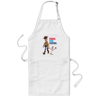 Toy Story 4 | Woody & Forky Walking Together Long Apron by ToyStory at Zazzle