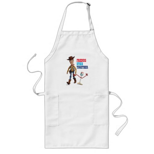 Toy Story 4  Woody  Forky Walking Together Long Apron