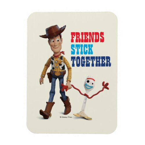 Toy Story 4  Woody  Forky Walking Together Magnet