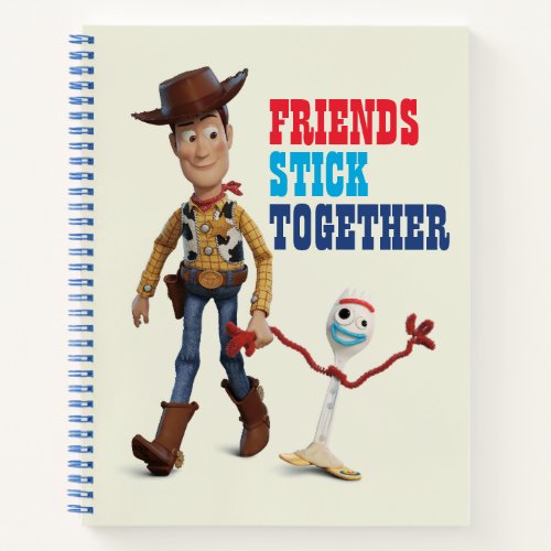 Toy Story 4  Woody  Forky Walking Together Notebook