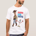 Toy Story 4 | Woody &amp; Forky Walking Together T-shirt at Zazzle