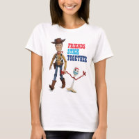 Toy Story 4 | Woody & Forky Walking Together T-Shirt