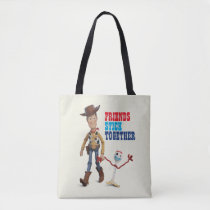 Toy Story 4 | Woody & Forky Walking Together Tote Bag