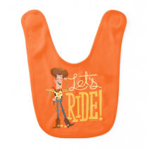 Toy Story 4 | Woody Illustration "Let's Ride" Baby Bib