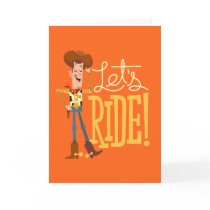 Toy Story 4 | Woody Illustration "Let's Ride" Card