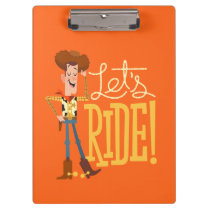 Toy Story 4 | Woody Illustration "Let's Ride" Clipboard