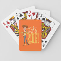 Toy Story 4 | Woody Illustration "Let's Ride" Poker Cards