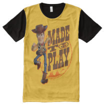 Toy Story 4 | Woody "Made To Play" All-Over-Print T-Shirt