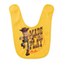 Toy Story 4 | Woody "Made To Play" Baby Bib