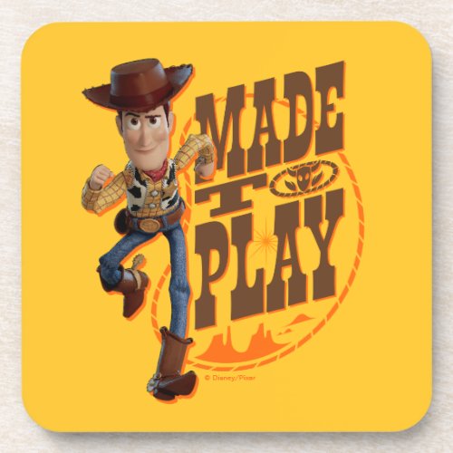Toy Story 4  Woody Made To Play Beverage Coaster