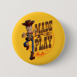 Toy Story 4 Woody "Made To Play" Button